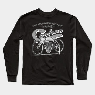 cyclone motor black and white Long Sleeve T-Shirt